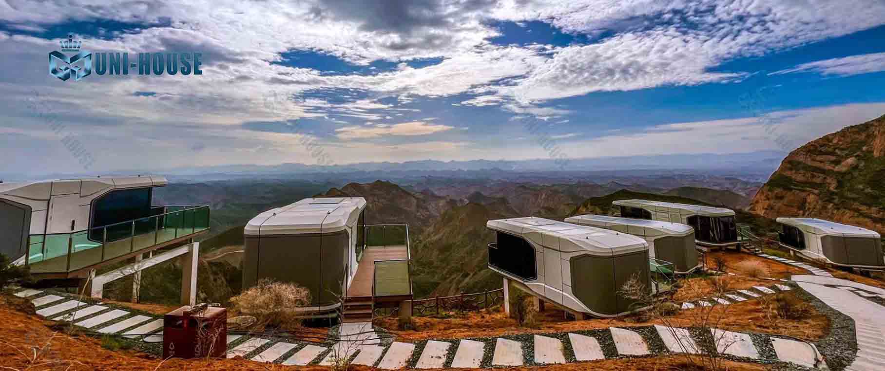 cápsula de espaço vital pré-fabricada