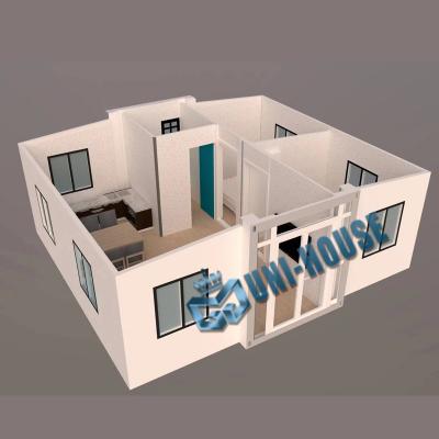 Casas de contêiner pré-fabricadas dobráveis ​​estendidas/recipiente vivo dobrável de 40 pés/casa de contêiner dobrável de cabine expansível
        