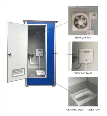 Low Price Mobile Toilet Customized Home Portable Bathroom para venda
