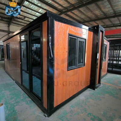 Modular Prefab  Double Wing folding expandable container house para venda
